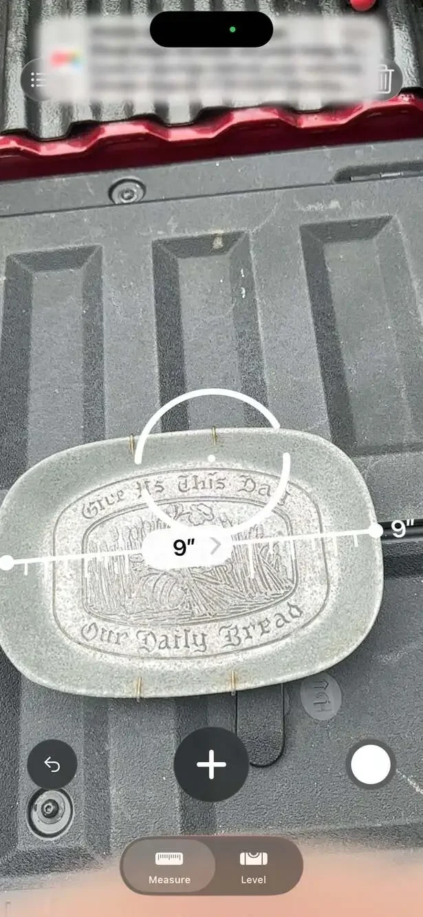 C.C. Campbell Vintage Pewter 'Give Us This Day Our Daily Bread' Serving Tray